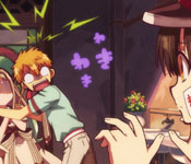 cleaning hanako's bathroom